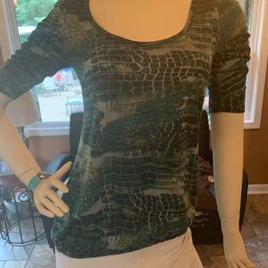 green scaled long sleeve